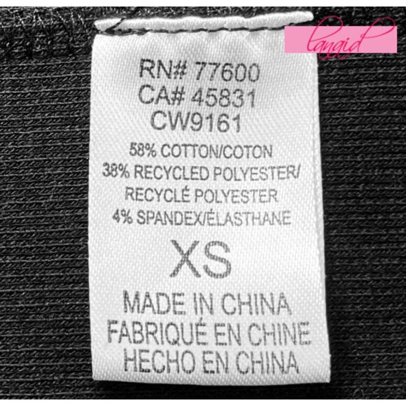 Chaser Black Hook & Eye V-Neck Ribbed Long Puff Sleeve Stretchy Edgy Gothic Top - Picture 6 of 7